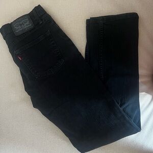 Levi's Black Straight Jeans